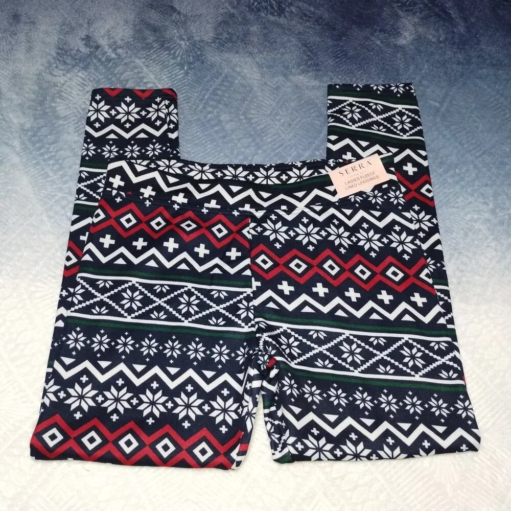 Women's Fleece Lined Leggings by Serra. Size 12-14. NWT._3